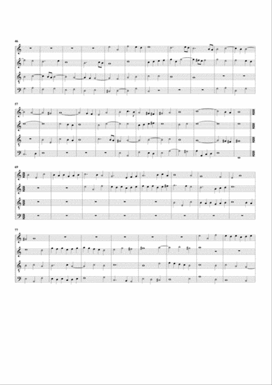 Ricercare no.9, FbWV 409 (arrangement for 4 recorders) Recorder scores gallery preview page 3