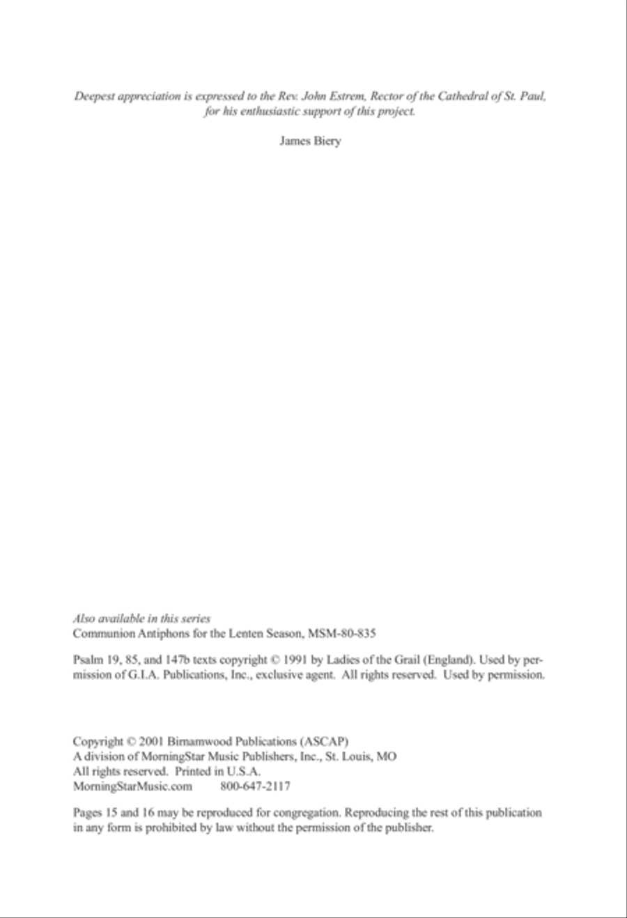 Communion Antiphons for the Advent Season 4-Part scores gallery preview page 2