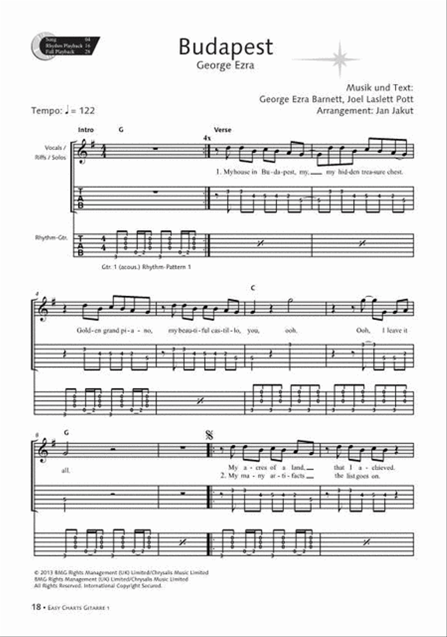 Easy Charts Gitarre Easy Charts Gitarre Guitar scores gallery preview page 4