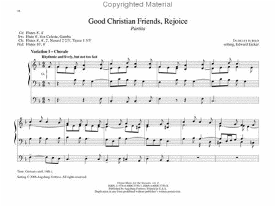 Organ Music For The Seasons, Volume 4 Organ scores gallery preview page 4