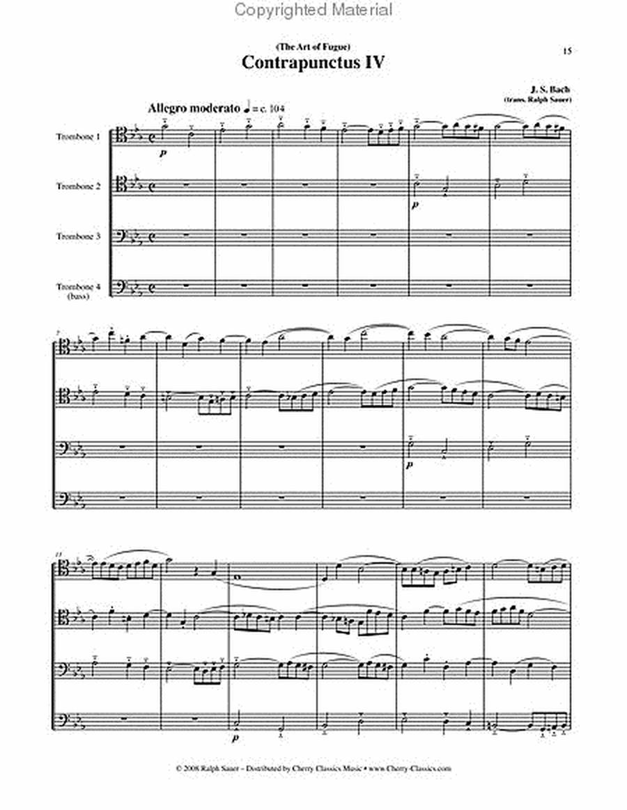 Art of Fugue, BWV 1080 Volume 1, Fugues 1-5