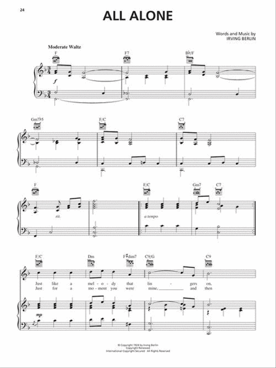 Irving Berlin Anthology – 2nd Edition Piano, Vocal, Guitar scores gallery preview page 16