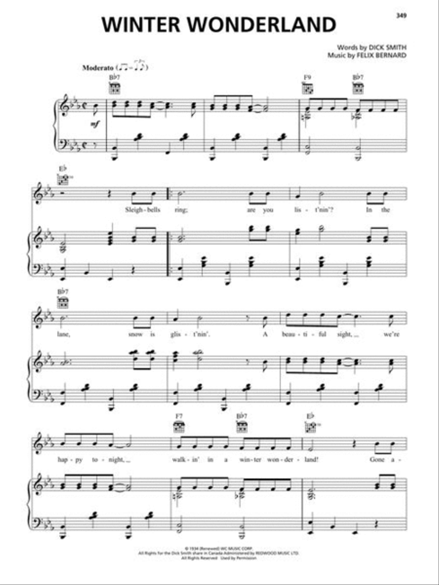 Christmas Sheet Music Anthology Piano, Vocal, Guitar scores gallery preview page 7