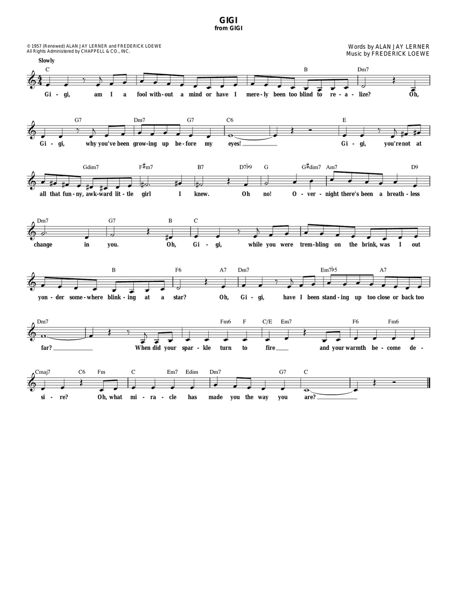 Gigi Guitar scores gallery preview page 1