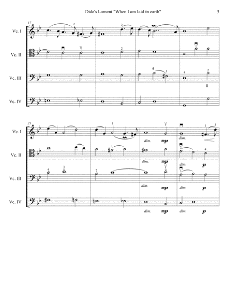 Henry Purcell, Dido's Lament 