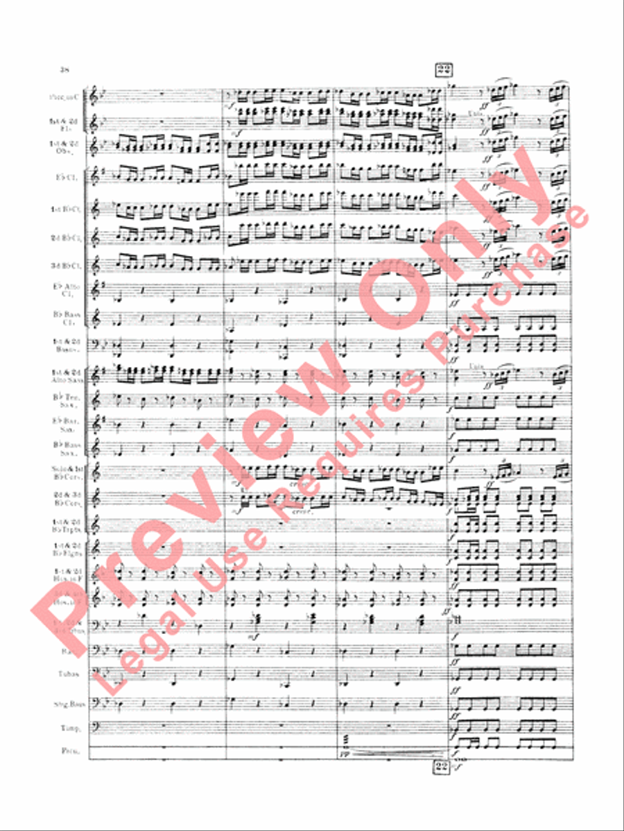 Italian in Algiers (Overture) Concert Band scores gallery preview page 41