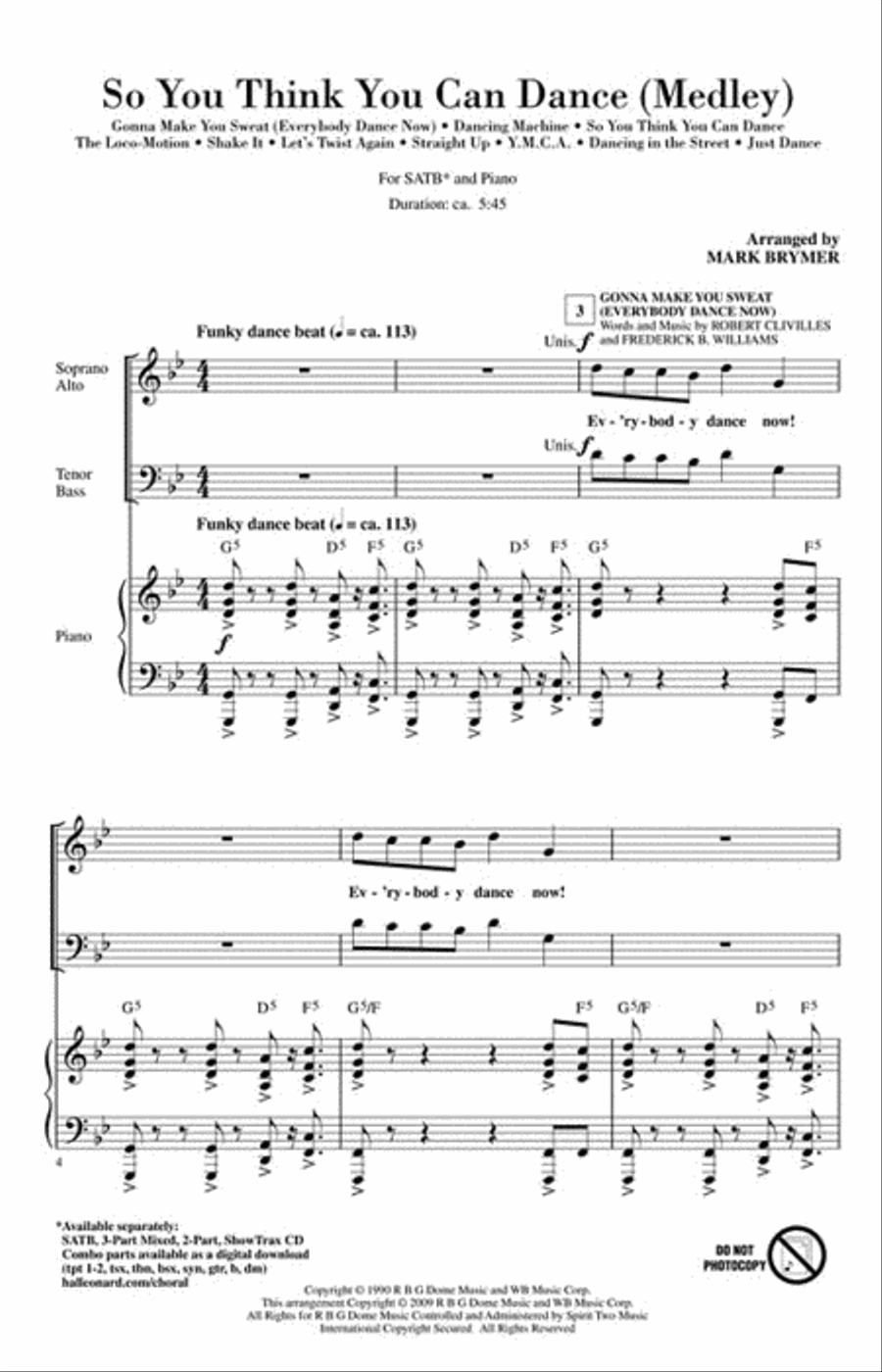 So You Think You Can Dance 4-Part scores gallery preview page 2