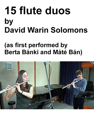 Book cover for 15 flute duos