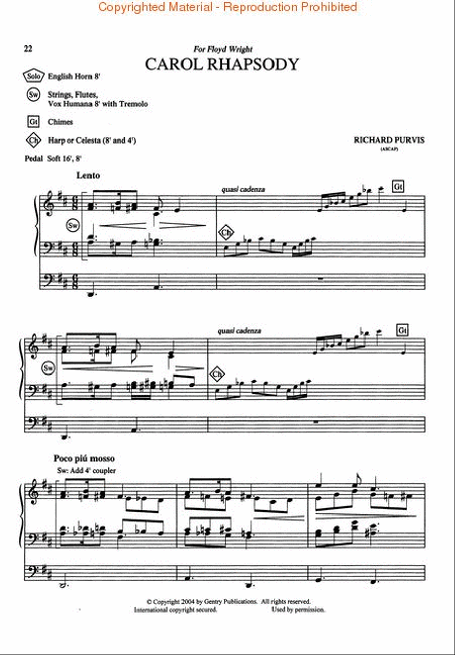The Organ Music of Richard Purvis - Volume 1 Organ scores gallery preview page 4
