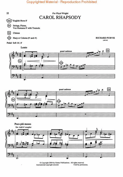 The Organ Music of Richard Purvis - Volume 1