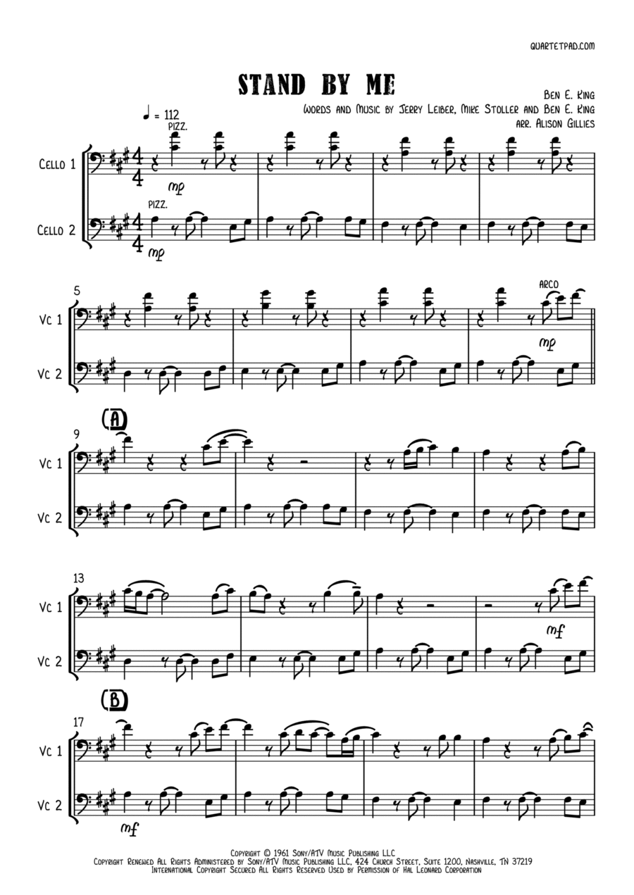 Stand By Me String Duet scores gallery preview page 1
