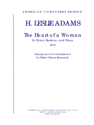[Adams] The Heart of a Woman (from Nightsongs, Duet Arrangement)