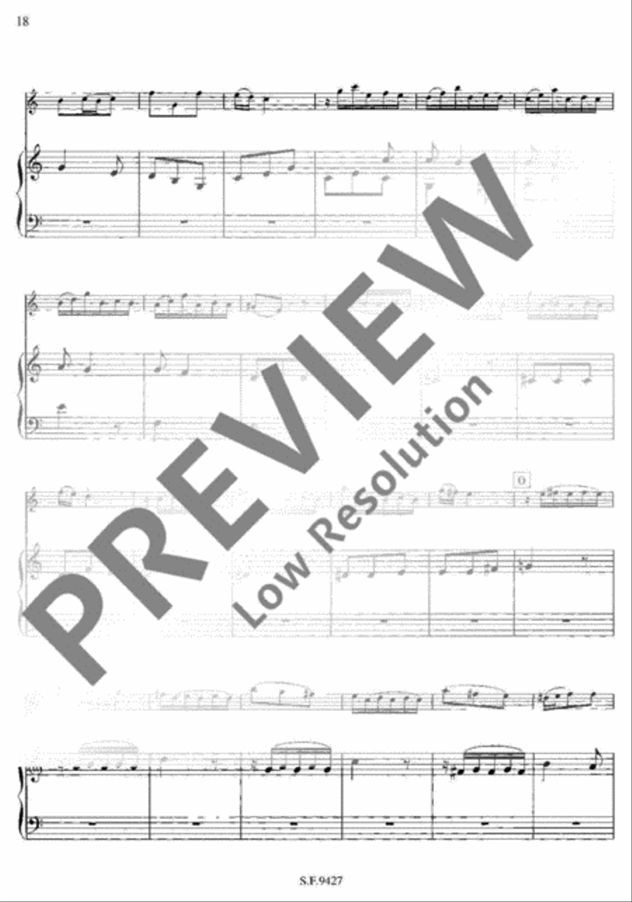 Concerto No. 16 A minor Flute scores gallery preview page 19