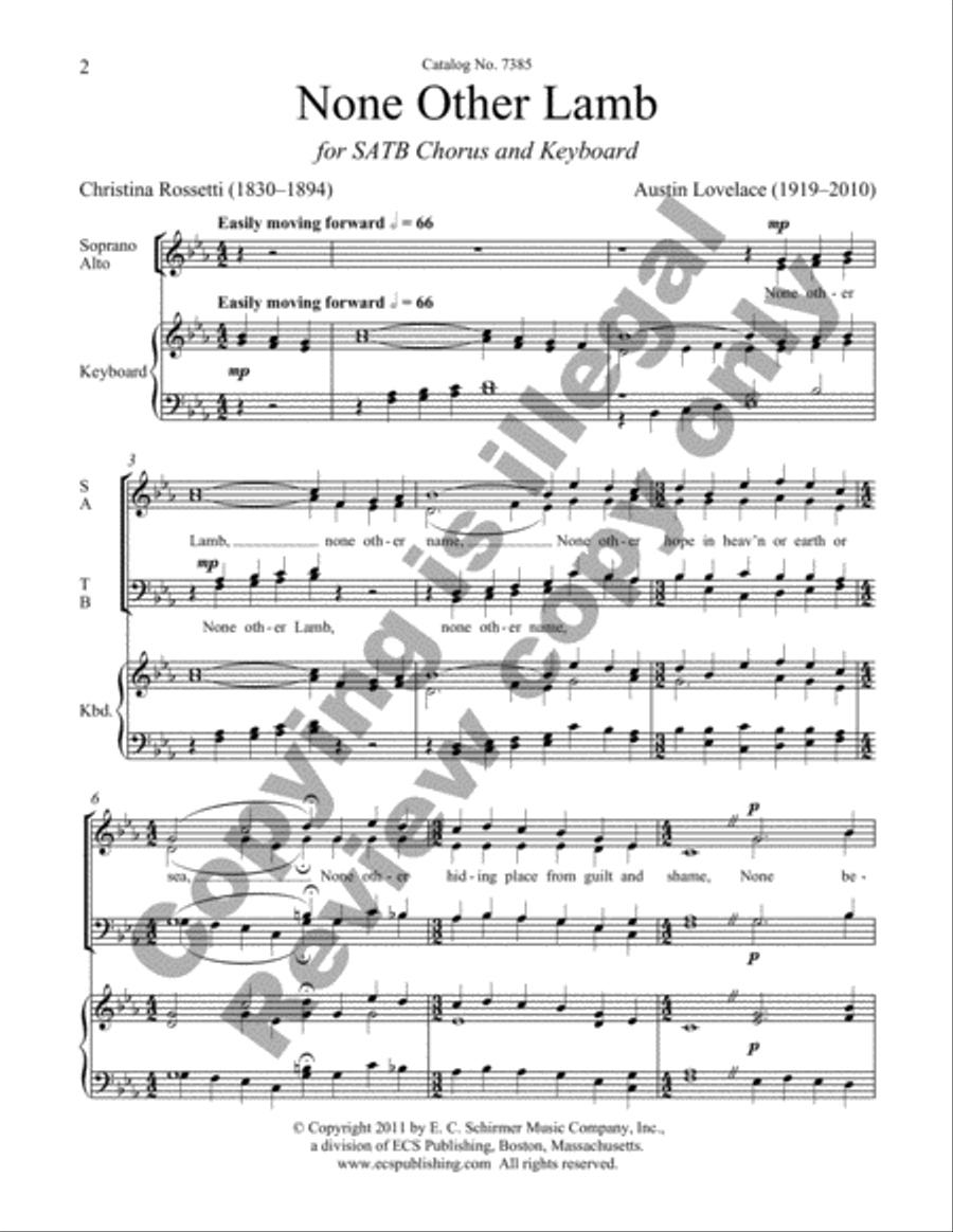 None Other Lamb 4-Part scores gallery preview page 2