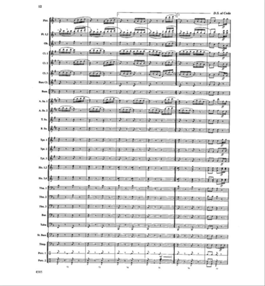 William Tell Overture Concert Band scores gallery preview page 11