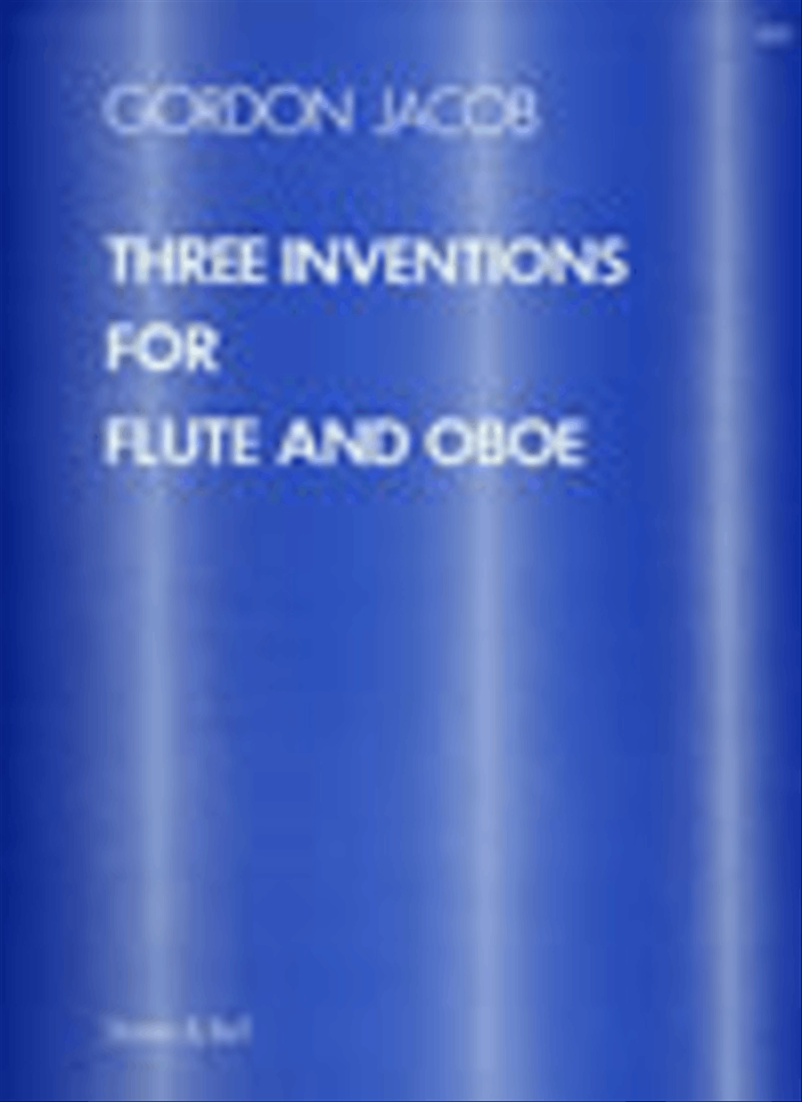 Three Inventions for Flute and Oboe Flute scores gallery preview page 1
