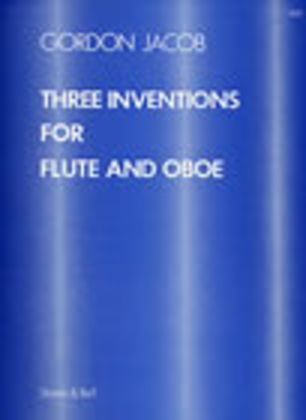 Book cover for Three Inventions for Flute and Oboe