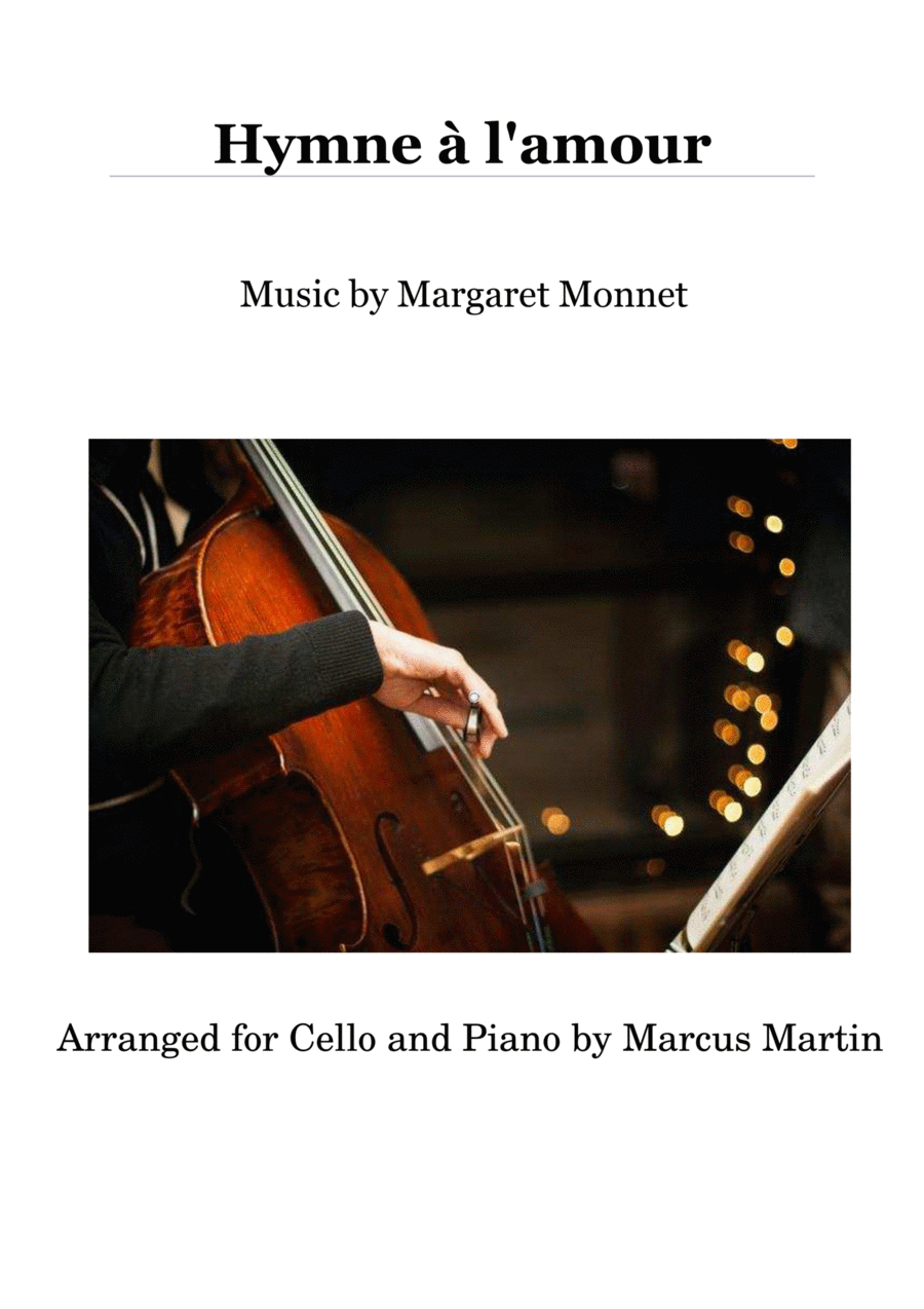 Hymne A L'amour Piano scores gallery preview page 1