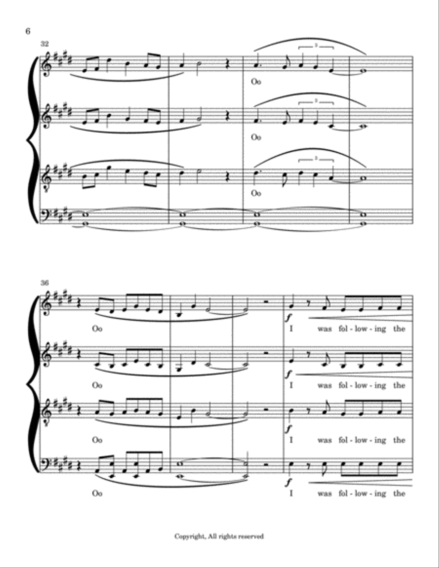 White Winter Hymnal (A Capella Arrangement) 4-Part scores gallery preview page 6