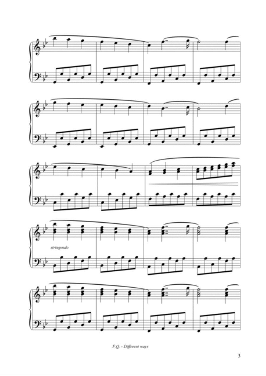 Different ways Piano Solo scores gallery preview page 4
