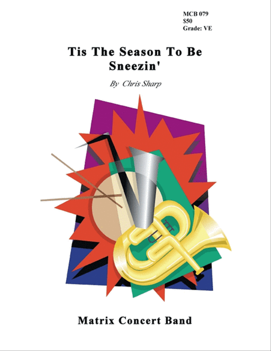 Tis The Season To Be Sneezin' Concert Band scores gallery preview page 1