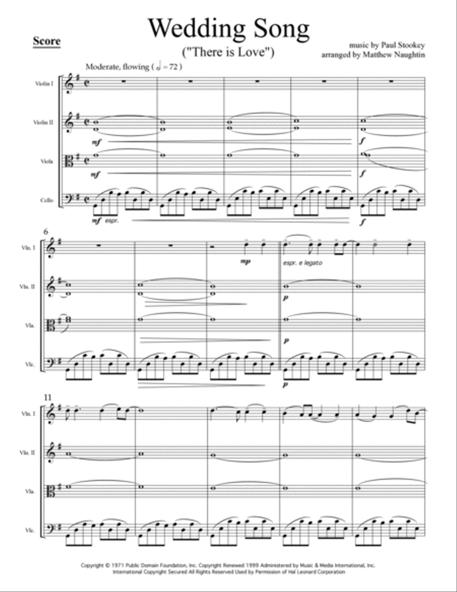 Wedding Song (There Is Love) image number null