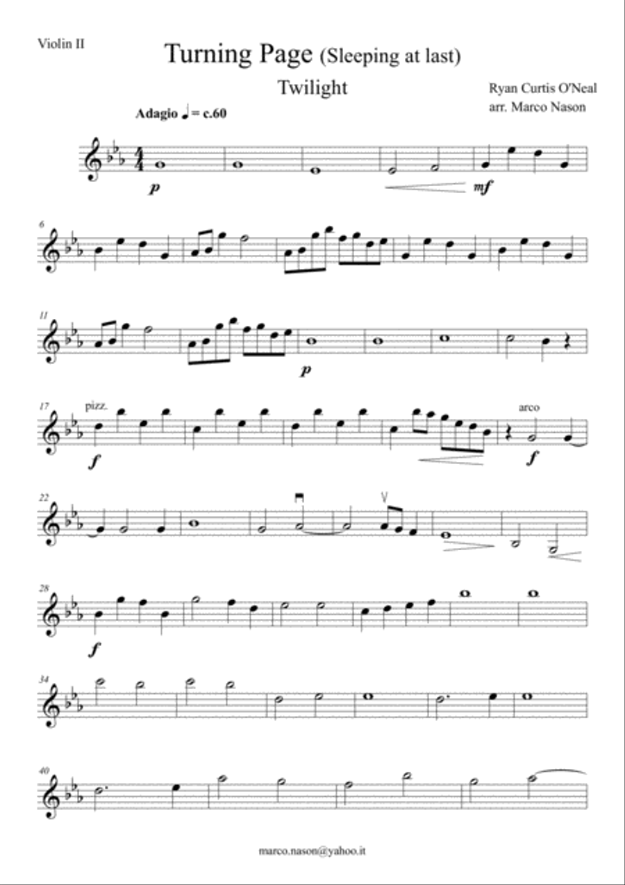 Turning Page Turning Page String Quartet scores gallery preview page 2