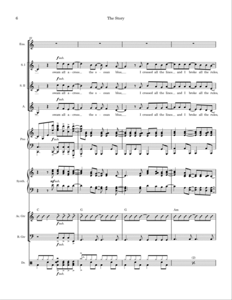 The Story Small Ensemble scores gallery preview page 6