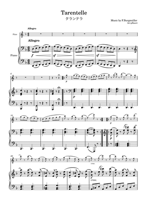 Burgmüller "Tarentelle" Flute & piano