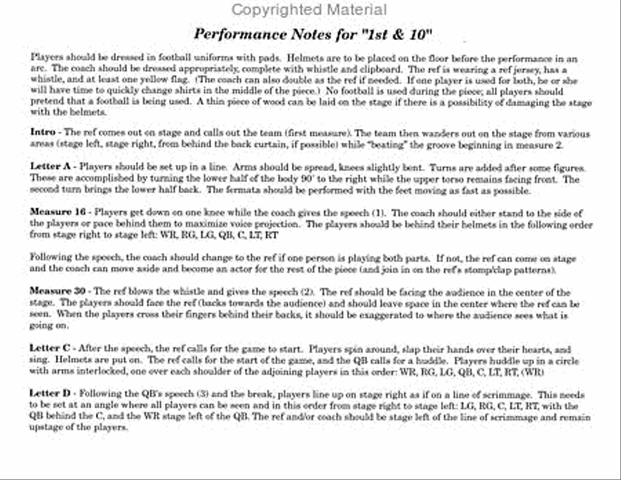1st & 10 1st & 10 Percussion Ensemble scores gallery preview page 2