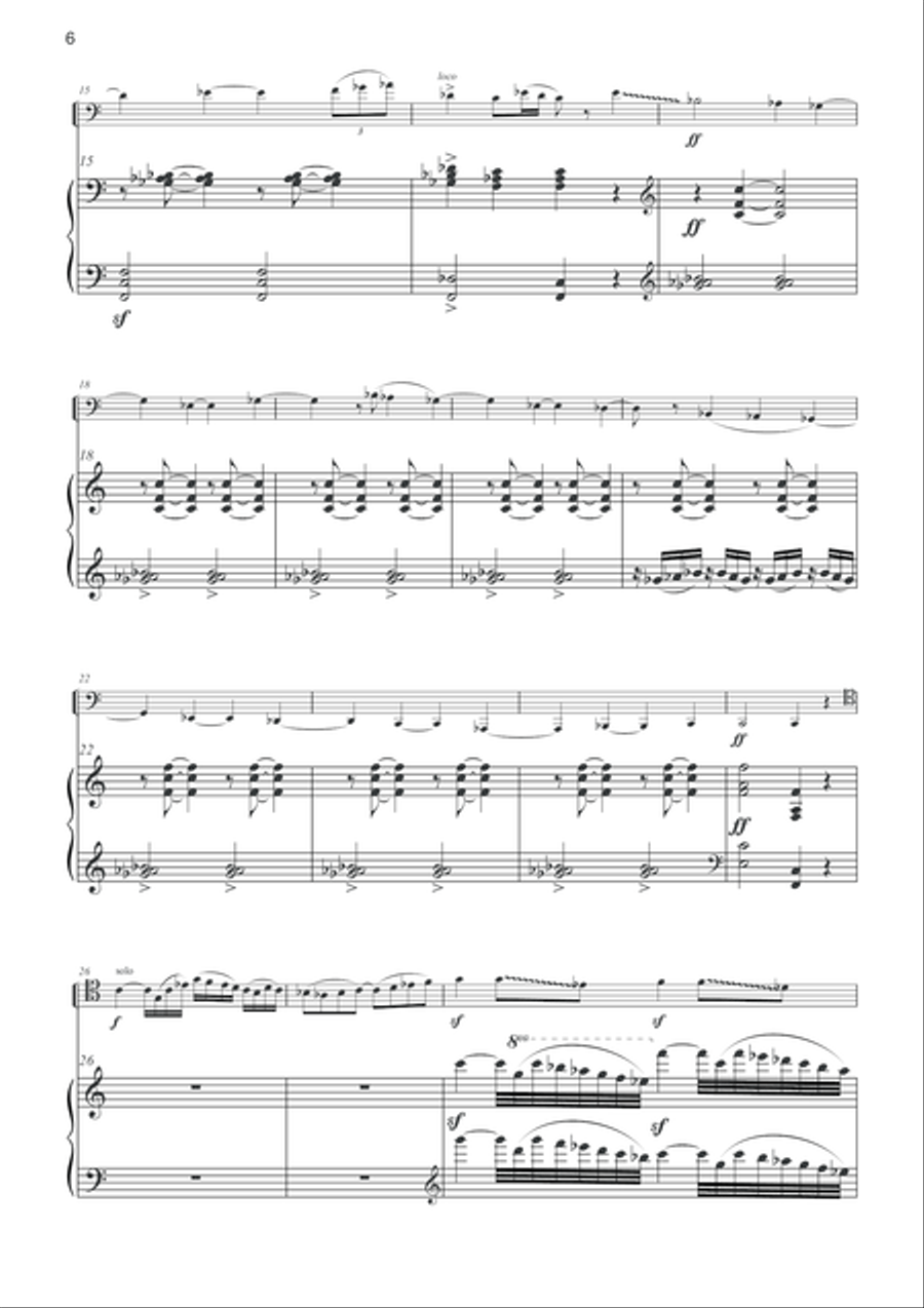 Sierra de Horconera para Trombon y Piano Piano scores gallery preview page 3