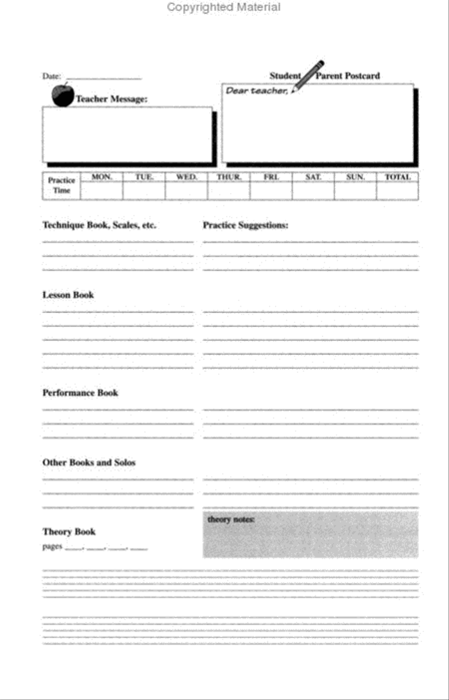 Piano Adventures PracticeTime Assignment Book Piano Method scores gallery preview page 2