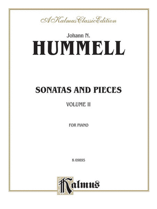 Book cover for Sonatas and Pieces, Volume 2