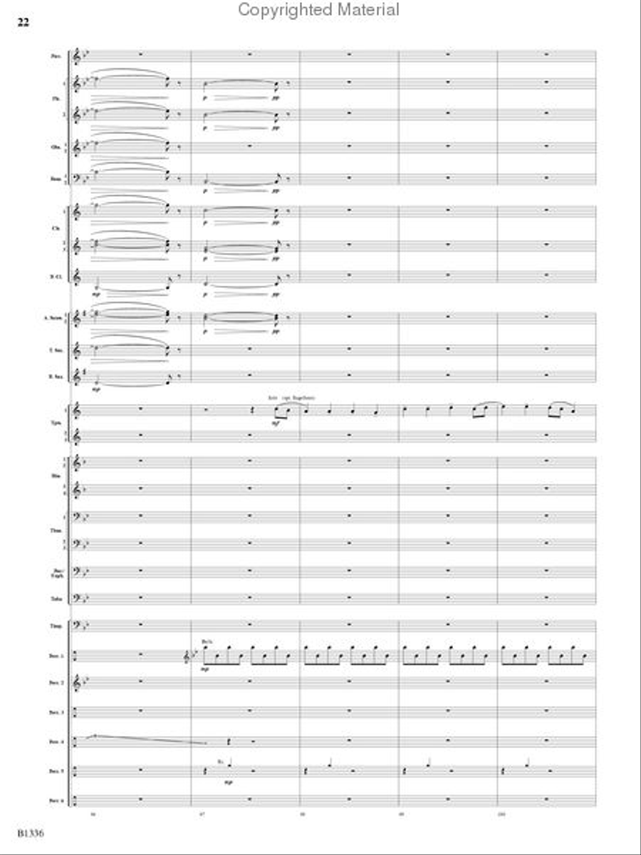 Dreams and Proclamations Concert Band scores gallery preview page 21