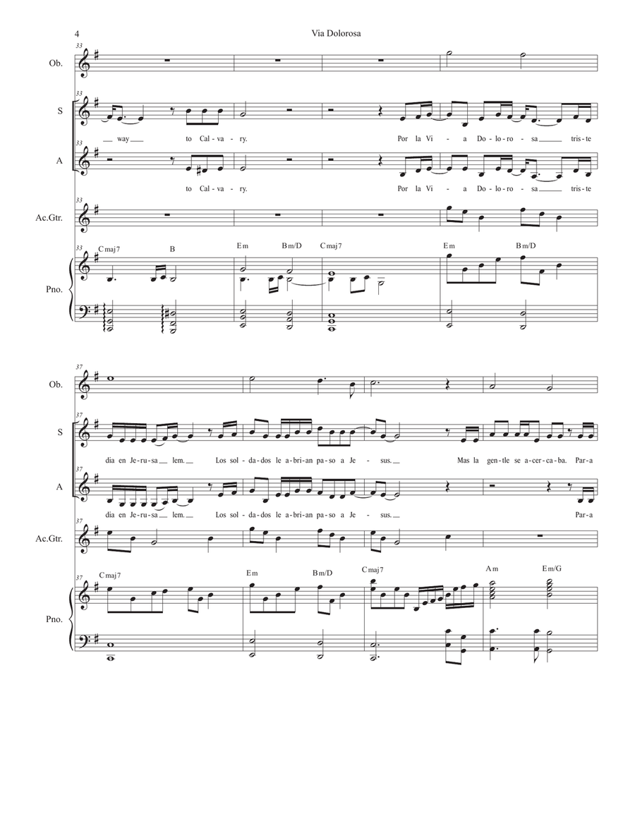 Via Dolorosa Alto Voice scores gallery preview page 4