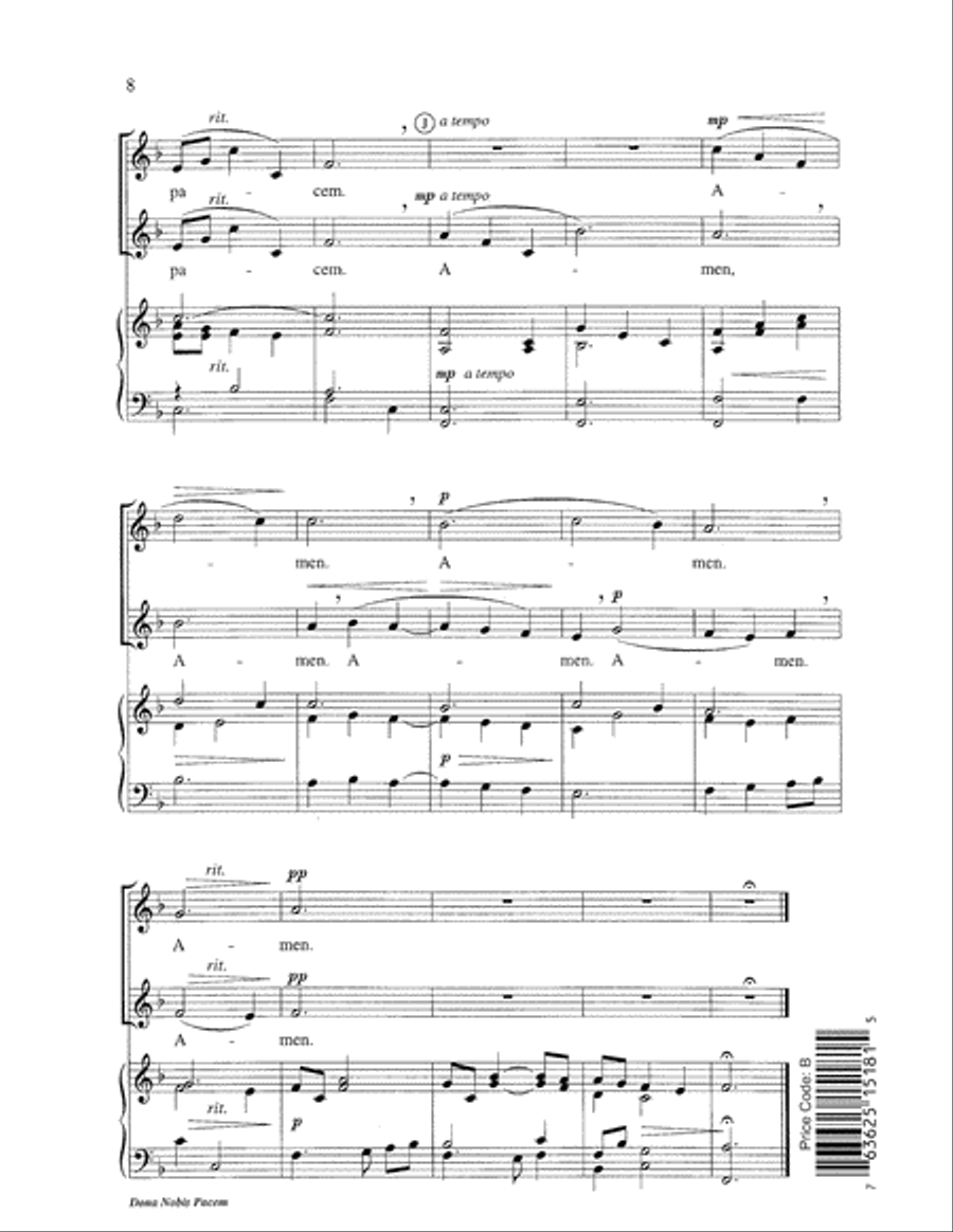 Dona Nobis Pacem Choir scores gallery preview page 8