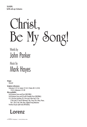 Christ, Be My Song!