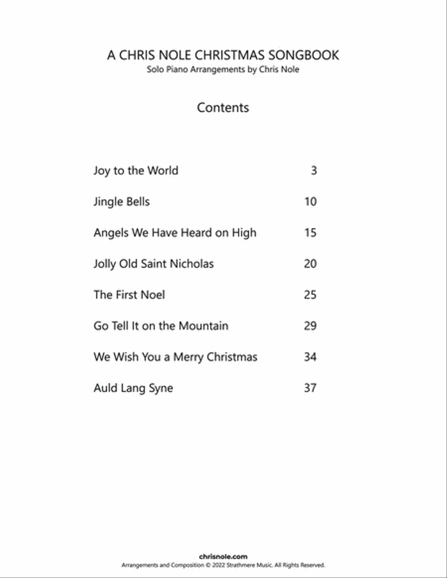 A Chris Nole Christmas Songbook Piano Solo scores gallery preview page 2
