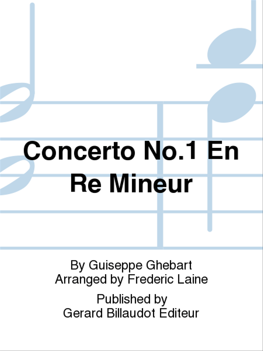 Concerto No. 1 En Re Mineur Viola scores gallery preview page 1