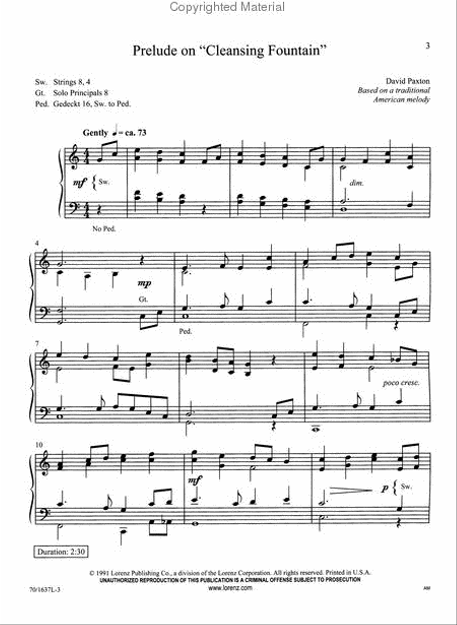 Cross of Jesus Organ Solo scores gallery preview page 2