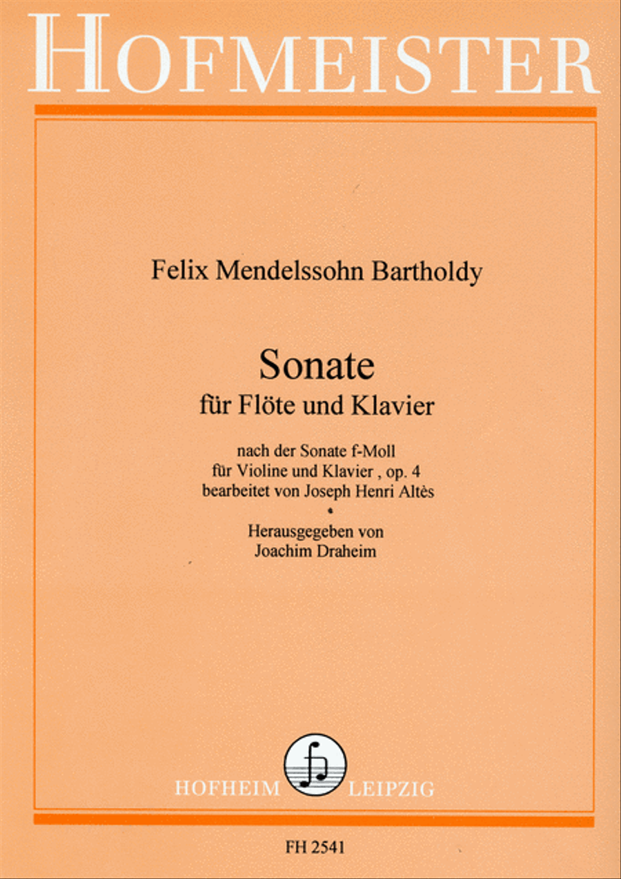 Sonate f-Moll, op. 4