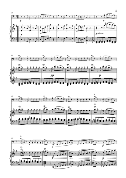 Eine Kleine Nachtmusik for Trombone and Piano image number null
