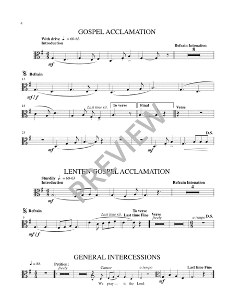 Mass of the Angels and Saints - String edition Handbell Choir scores gallery preview page 16
