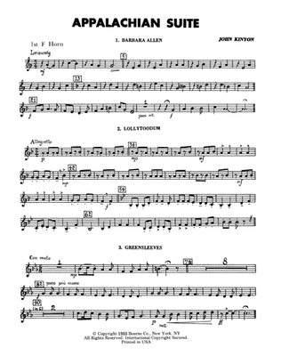 Appalachian Suite - 1st F Horn