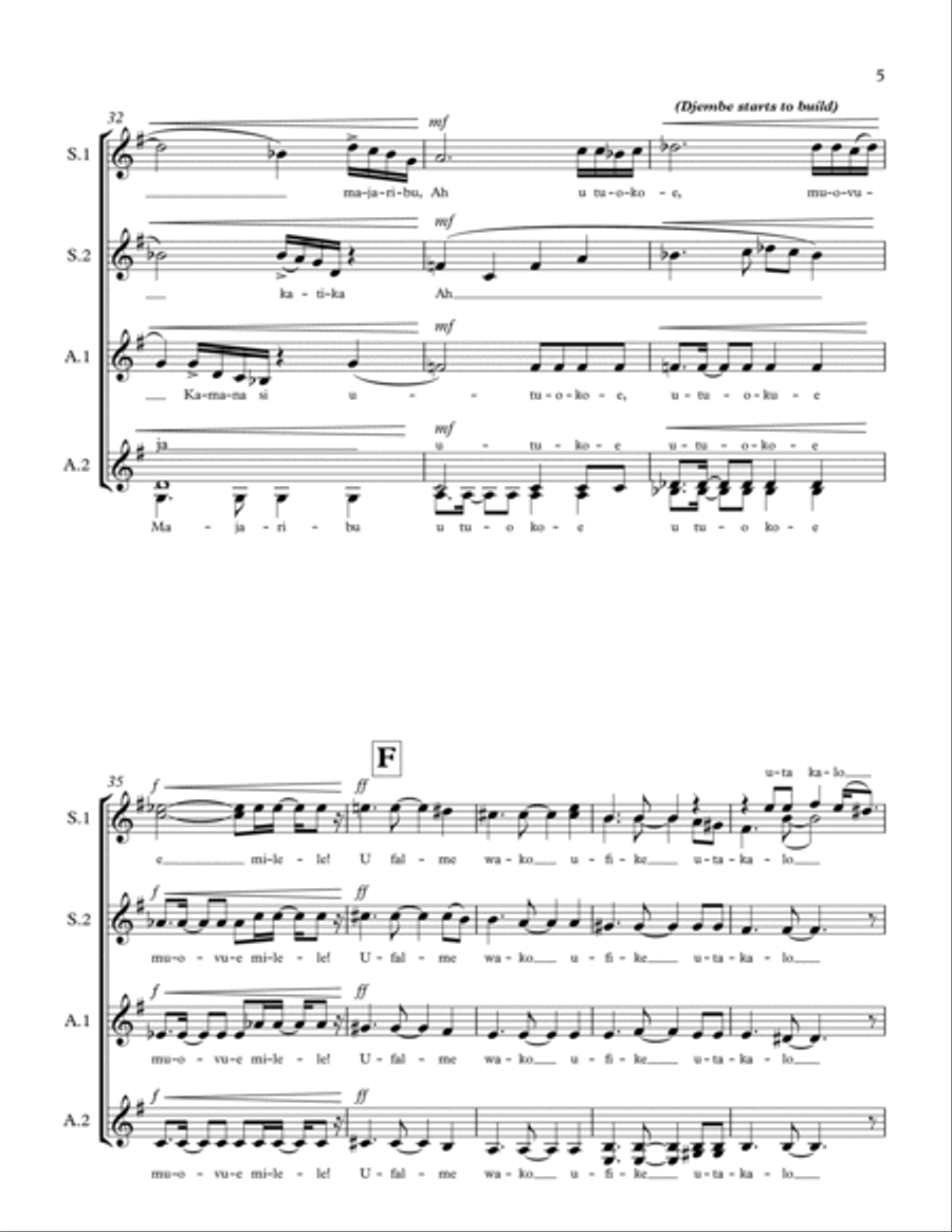 Baba Yetu Baba Yetu SSAA scores gallery preview page 5