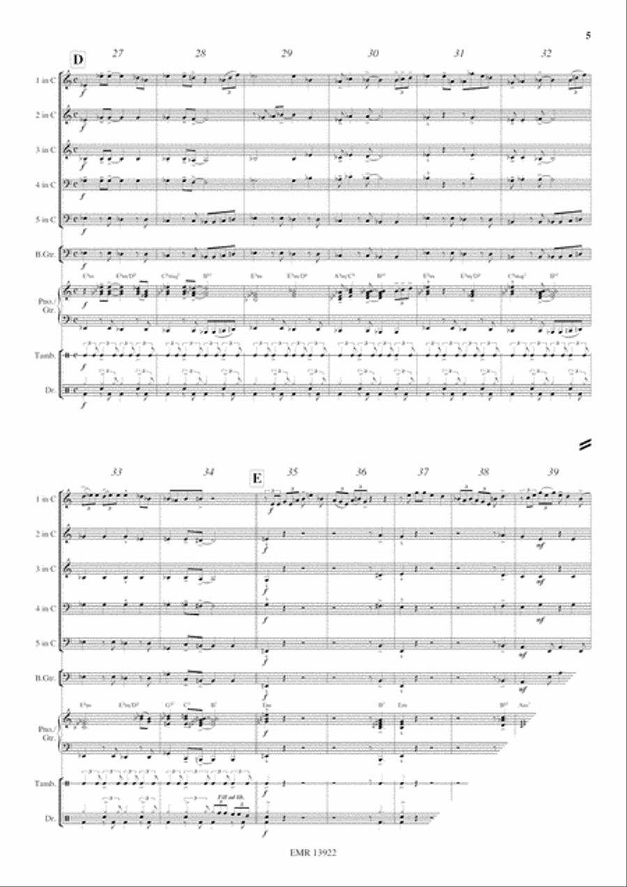 Ox And Donkey Blues Ox And Donkey Blues Woodwind Quintet scores gallery preview page 6