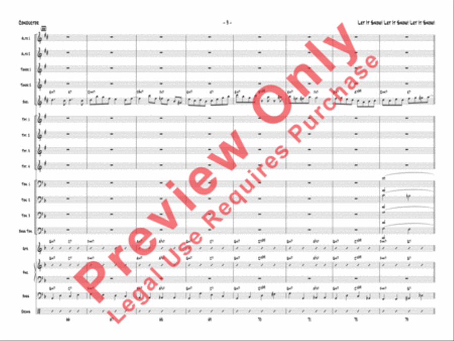 Let It Snow! Let It Snow! Let It Snow! Jazz Ensemble scores gallery preview page 12