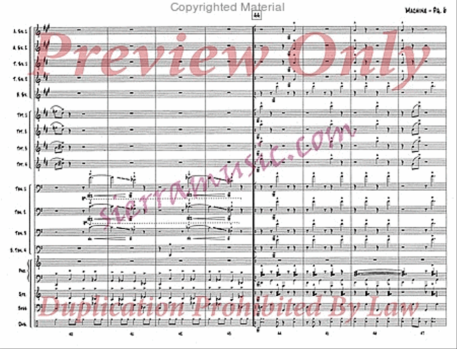Machine Big Band scores gallery preview page 7
