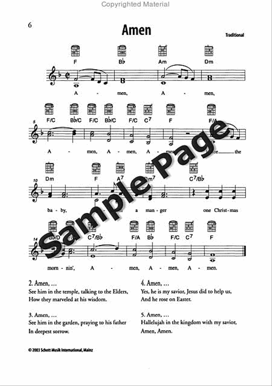 Best of Spirituals & Gospels Acoustic Guitar scores gallery preview page 7