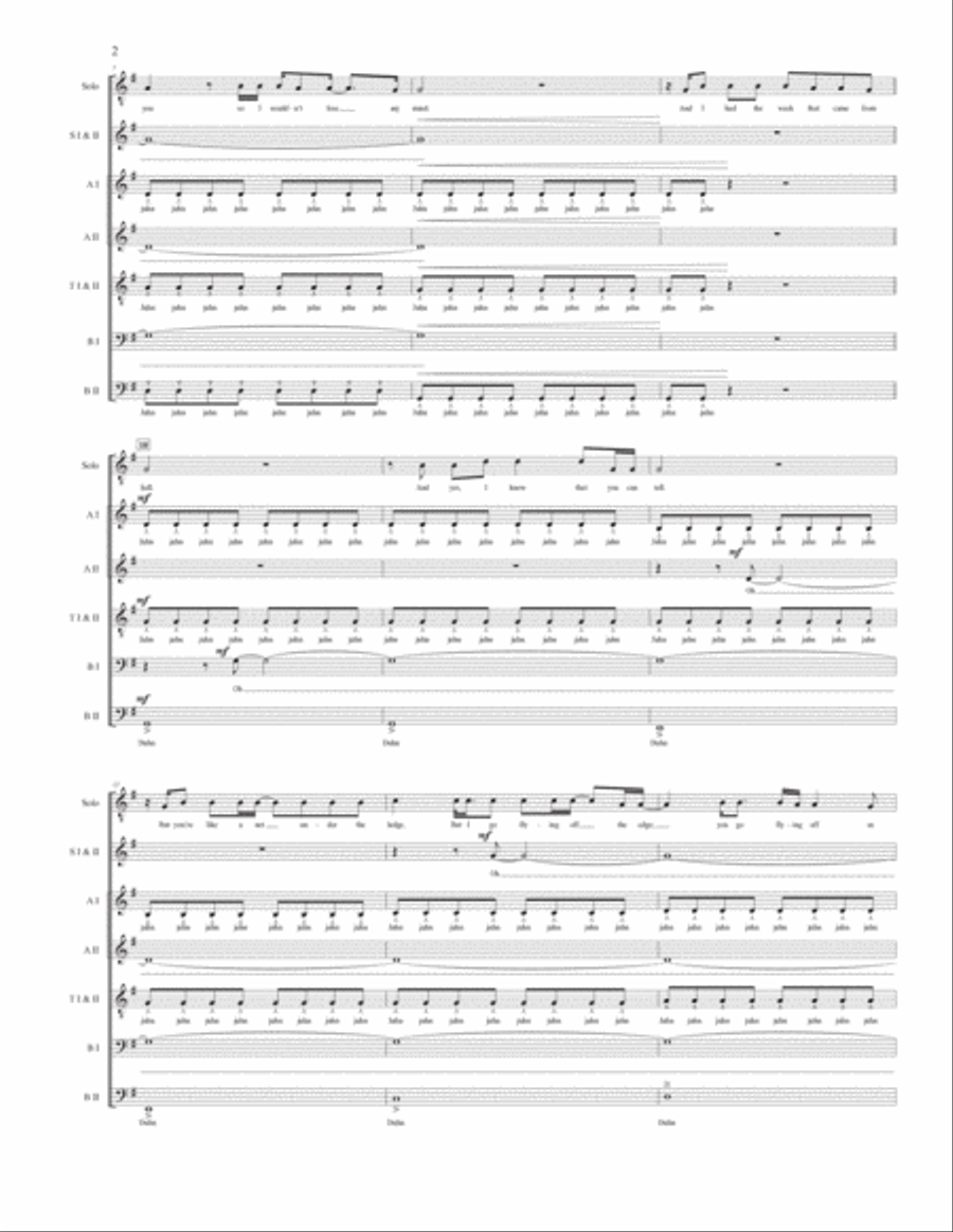 Something I Need 4-Part scores gallery preview page 3